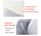 White Stylish Cotton Rope Basket for Clothing & Toys - Woven Storage Organizer, 38x23x18cm - 45-Degree Angle