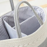 Coffee Stylish Cotton Rope Basket for Clothing & Toys - Woven Storage Organizer, 38x23x18cm