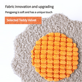 Yellow Bold Flower Cat Scratching Post - Interactive Plush & Sisal Cat Toy with Teaser Balls