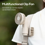 Apricot Portable Multifunctional Clip Fan DQ261 - 1000mAh Battery, 3-Speed, Quiet Cooling for Summer