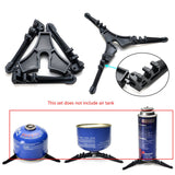 Complete Camping Cookware Set - Portable Pots, Cup, Spork, and Stove for Outdoor Adventures - 45-Degree Angle