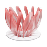 V60 Pour Over Coffee Dripper - Heat Resistant Brew Filter Cone - Pink(White Base)