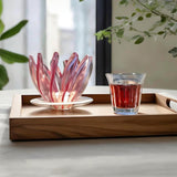 V60 Pour Over Coffee Dripper - Heat Resistant Brew Filter Cone - Purple(White Base) - Front View
