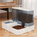 Pink Pet Feeder 3L Automatic Cat Feeder and Water Dispenser - Hassle-Free Hydration and Feeding - 45-Degree Angle
