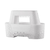 White 300ml Ultrasonic Aroma Diffuser with Cracked Light Design - Cool Mist Humidifier for Home and Office - Front View