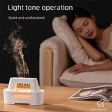 White 300ml Ultrasonic Aroma Diffuser with Cracked Light Design - Cool Mist Humidifier for Home and Office - Top-Down View