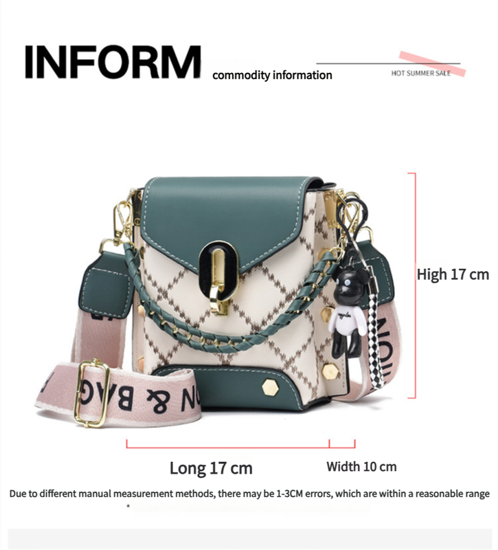 Green Stylish Korean Minimalist Crossbody Bag - Elegant Small Square Shoulder Bag with Phone Pocket