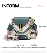 White Stylish Korean Minimalist Crossbody Bag - Elegant Small Square Shoulder Bag with Phone Pocket