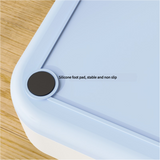 Blue 2-in-1 Automatic Pet Water and Food Dispenser - Gravity Feeder for Cats and Dogs