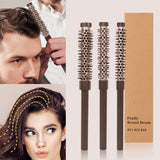 Fluffy Round Hair Brush Set #11 #13 #16 - Volumizing Ceramic Styling Tools for Salon-Perfect Blowouts - Front View