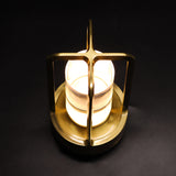 Black Rechargeable Table Lamp - Touch Dimming 3-Color LED Light for Bedroom and Office - Side View