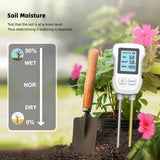 3-in-1 Soil Detector for pH, Moisture, and Temperature - Gardening Tool for Healthy Plants (Battery not included) - Front View