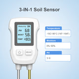 3-in-1 Soil Detector for pH, Moisture, and Temperature - Gardening Tool for Healthy Plants (Battery not included) - Side View