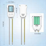 3-in-1 Soil Detector for pH, Moisture, and Temperature - Gardening Tool for Healthy Plants (Battery not included) - Top-Down View