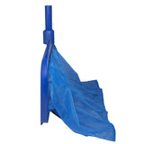 Blue Deep-Water Pool Skimming Net - Durable Cleaning Tool for Pool Maintenance (Pole not included) - Side View