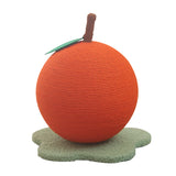 Adorable Orange-Shaped Cat Scratcher - Durable Sisal & Soft Base (Large size: 30x30x33cm) - Side View