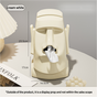 Cream White Versatile Desktop Headphone Stand & Tissue Box (23.5x17x14.5cm)