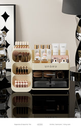 Spacious Cosmetic Organizer - Multi-Functional Vanity Storage for Lipsticks & Skincare (35x19x25cm)