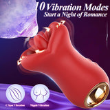 Luxurious Big Mouth Tongue-Licking Vibrator - Multi-Function Adult Massager for Women - Front View
