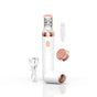 White 2-in-1 Mini Electric Shaver and Hair Removal Device for Women