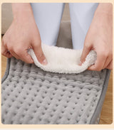 Premium Electric Foot Warmer - Fast Heating Pad with 9 Temperature Levels & 4 Timer Settings, Ultra-Soft Washable Lining for Home & Office - Front View