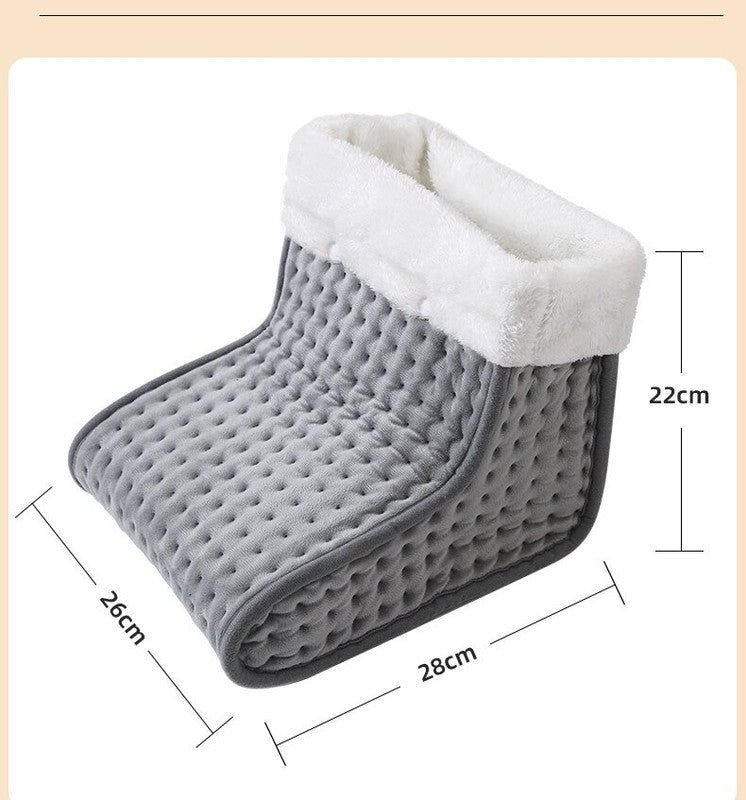 Premium Electric Foot Warmer - Fast Heating Pad with 9 Temperature Levels & 4 Timer Settings, Ultra-Soft Washable Lining for Home & Office