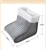 Premium Electric Foot Warmer - Fast Heating Pad with 9 Temperature Levels & 4 Timer Settings, Ultra-Soft Washable Lining for Home & Office - Top-Down View