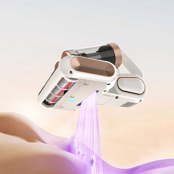 LF-LP018 White Cordless Mite Vacuum Cleaner with LED Display - Powerful 120W Cleaning, image 4