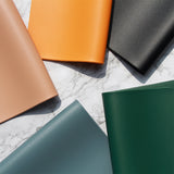 5 PCS Black Nordic Style Leather Placemat - Anti-Slip, Heat-Resistant Table Mat 30cm x 45cm - 45-Degree Angle
