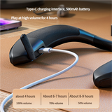 Stylish Neckband Wireless Bluetooth Speaker - Unleash Your Audio Freedom - Top-Down View