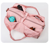 Black Stylish Women’s Travel Bag - Large-Capacity Fitness & Yoga Bag with Separate Shoe Compartment - Rear View
