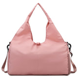 Pink Stylish Women's Travel Bag - Large-Capacity Fitness & Yoga Bag with Separate Shoe Compartment