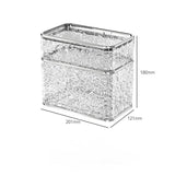 2PCS Stylish Double-Layer Transparent Wave-Textured Tissue Box Holder - Stylish Bathroom Storage
