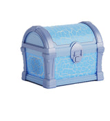 Treasure Chest Projection Lamp with Bluetooth Speaker and Mood Light, Blue