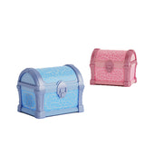 Treasure Chest Projection Lamp with Bluetooth Speaker and Mood Light, Blue - Rear View