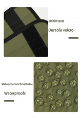 Outdoor Anti-Snake Bite Leg Guards - Hiking Camping Knee Protectors, Snow Shoe Covers, Leg Sleeves, khaki - Rear View