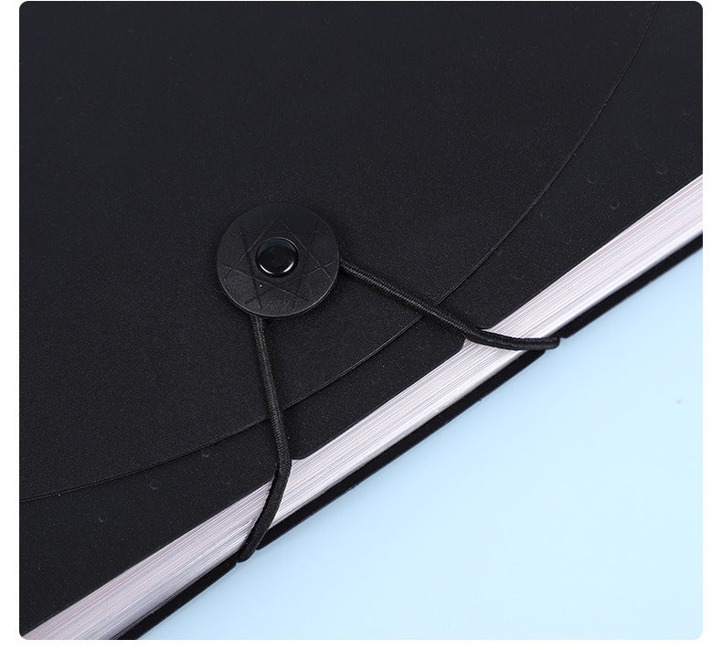 2 PCS A4 Expanding File Folder with Rainbow Interior - 13 Pockets Portable Document Organizer, Accordion Style Business and School File Bag with Elastic Cord Closure