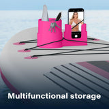 4 PCS Professional Paddle Board Cup Holder and Phone Mount - Universal SUP Kayak Beverage Station with Anti-Spill Design - Multi-Functional Water Sports Accessory for Bungee Deck Rigging