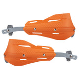 Professional Universal Motorcycle Handguards for Honda CC110 Cross Cub - Heavy Duty Aluminum Alloy Anti-Collision Brush Guards, Carbon Fiber Style Handlebar Protectors for Dirt Bikes and Off-Road Motorcycles - 1 Pair—Orange