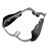 Professional Universal Motorcycle Handguards for Honda CC110 Cross Cub - Heavy Duty Aluminum Alloy Anti-Collision Brush Guards, Carbon Fiber Style Handlebar Protectors for Dirt Bikes and Off-Road Motorcycles - 1 Pair—Orange - Rear View