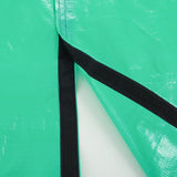 78.7 x 78.7 Inch Garden Leaf Collection Tarp with Center Hole - Waterproof PE Landscape Cleanup Mat - Heavy Duty Garden Debris Tarp for Shrub Trimming and Hedge Pruning - Green