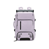 Purple Large Capacity 16-Inch Laptop Travel Backpack - Anti-Theft Professional Business Bag with Spring Buckle - Durable Oxford Cloth Outdoor Rucksack for Men and Women