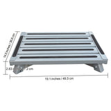 Heavy Duty Aluminum Folding Step Stool - Portable RV Platform and Work Bench with Non-Slip Surface - Collapsible Multi-Purpose Step for Camping, Home, and Outdoor Use