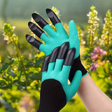 10 Pairs Professional Gardening Gloves with Integrated Digging Claws - Thorn-Proof  and Waterproof Landscape Gloves for Planting, Seeding, and Yard Work - One Size Fits All