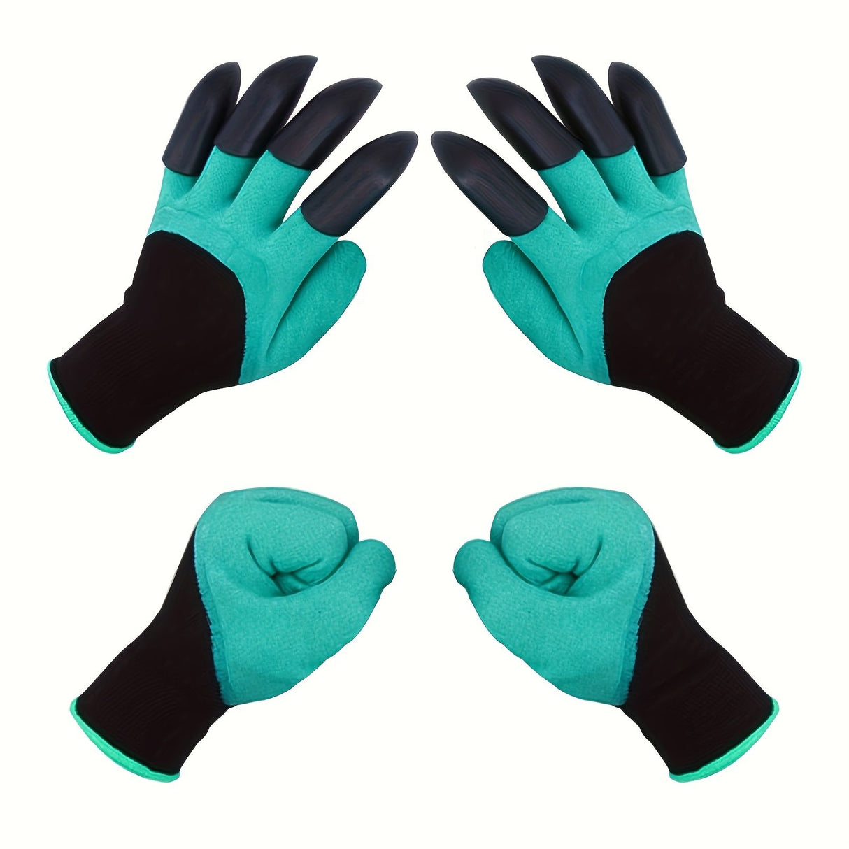 10 Pairs Professional Gardening Gloves with Integrated Digging Claws - Thorn-Proof  and Waterproof Landscape Gloves for Planting, Seeding, and Yard Work - One Size Fits All