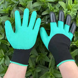 10 Pairs Professional Gardening Gloves with Integrated Digging Claws - Thorn-Proof  and Waterproof Landscape Gloves for Planting, Seeding, and Yard Work - One Size Fits All