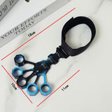 10 pcs Black Finger Exerciser and Hand Strengthener - Adjustable Silicone Grip Strength Trainer for Physical Therapy, Athletes and Musicians - 13LB to 21LB Resistance Levels