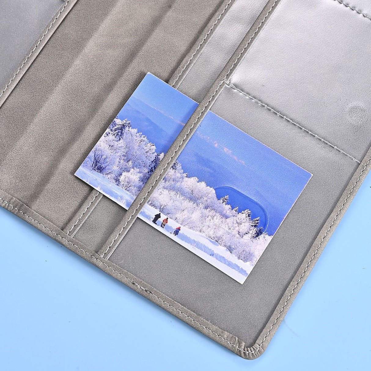 3 Pcs Premium PU Leather Car Registration and Insurance Holder - Slim Auto Document Organizer, Driver's License Wallet and Travel Passport Folder - Elegant Black