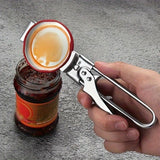 2 Set/4 Pcs Adjustable Jar Opener - Durable Stainless Steel Manual Lid Remover - Effortless Kitchen Gadget for Weak Hands and Seniors, Versatile Multi Size Can Opener, Space Saving Ergonomic Design