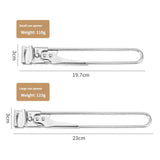 2 Set/4 Pcs Adjustable Jar Opener - Durable Stainless Steel Manual Lid Remover - Effortless Kitchen Gadget for Weak Hands and Seniors, Versatile Multi Size Can Opener, Space Saving Ergonomic Design - Close-Up Angle